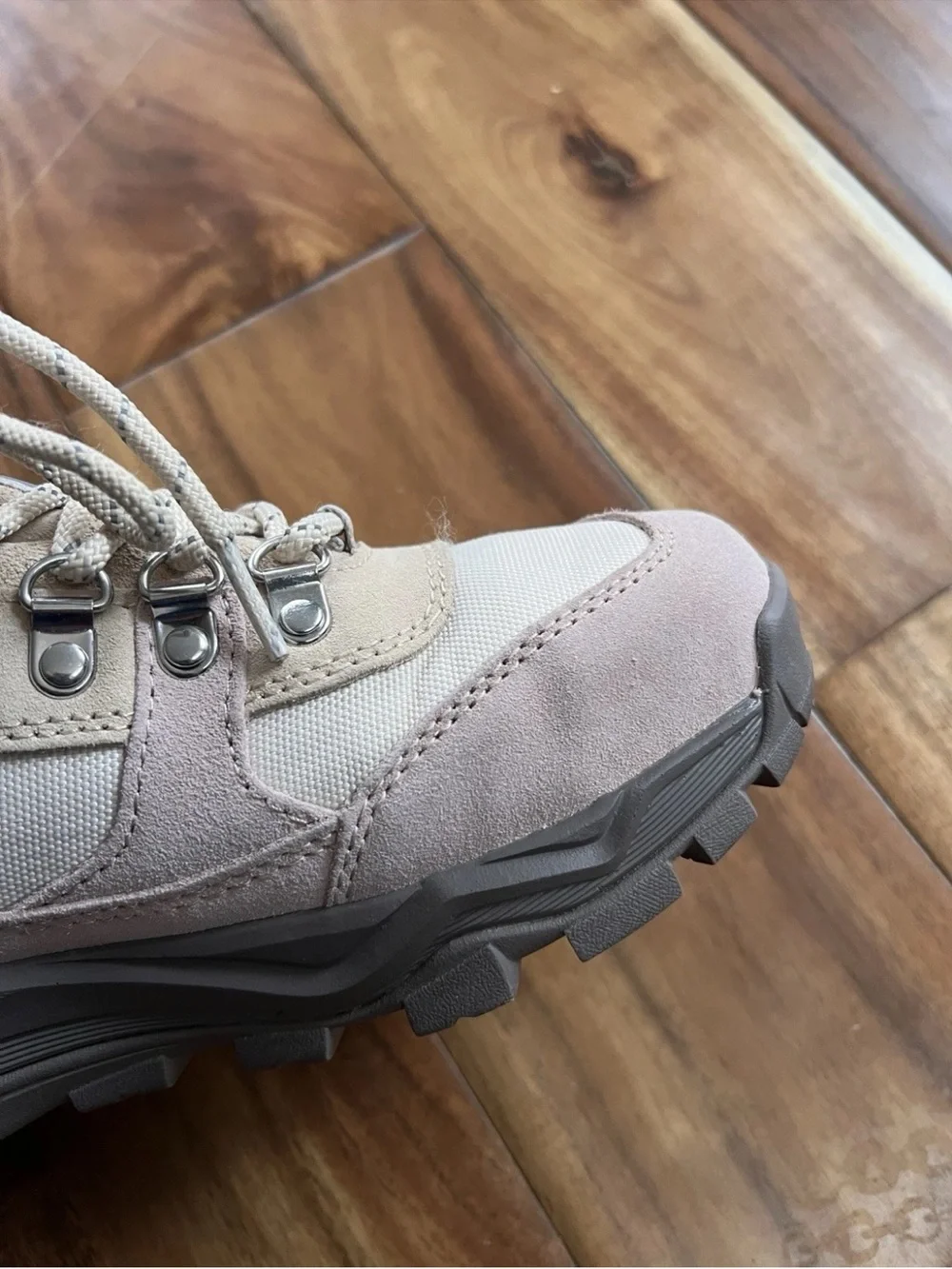 J.Crew Nordic Hiker Boots Women Pink Beige Leather Winter Outdoor 9 M14